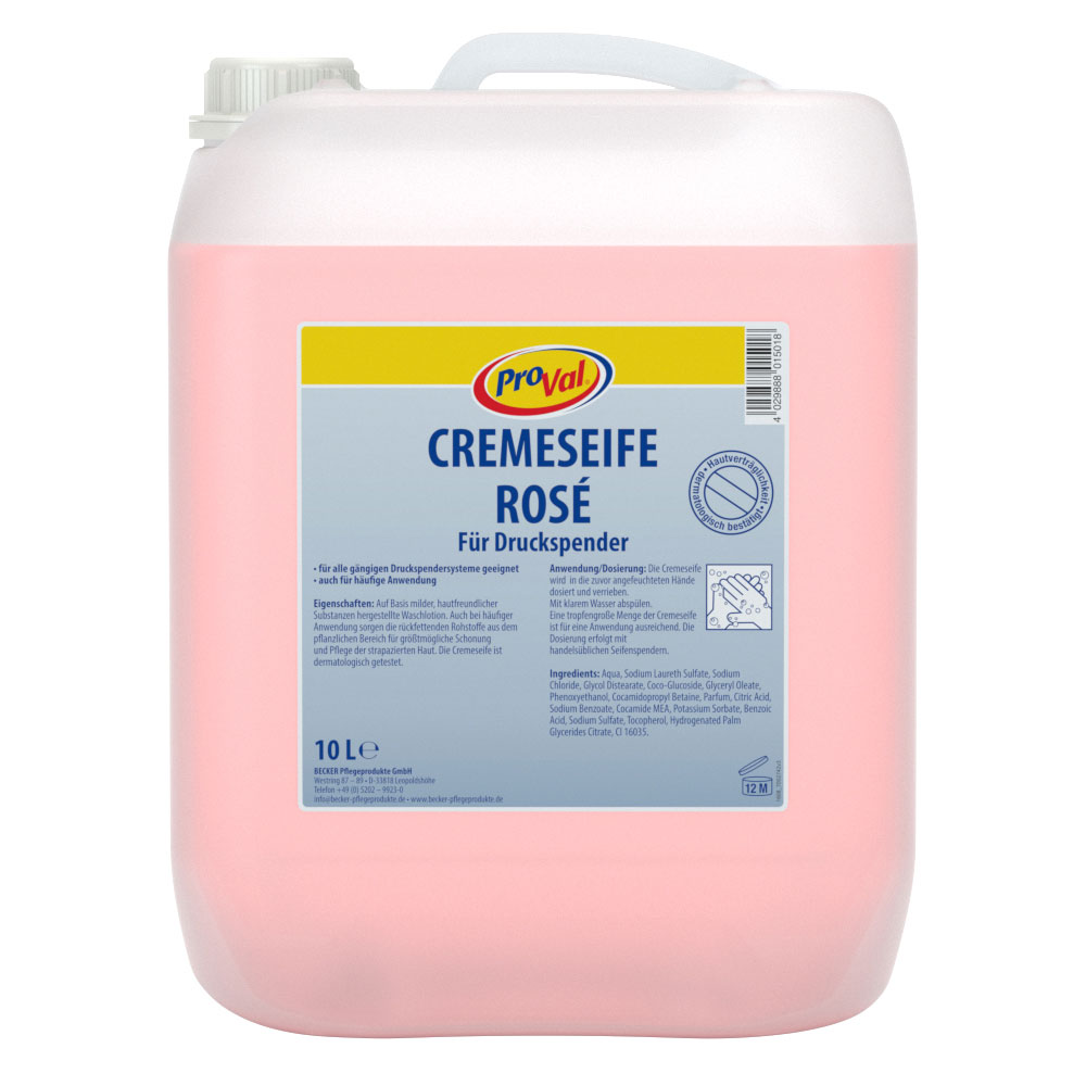 Cremeseife ProVal Rosé 10 Liter Kanister
