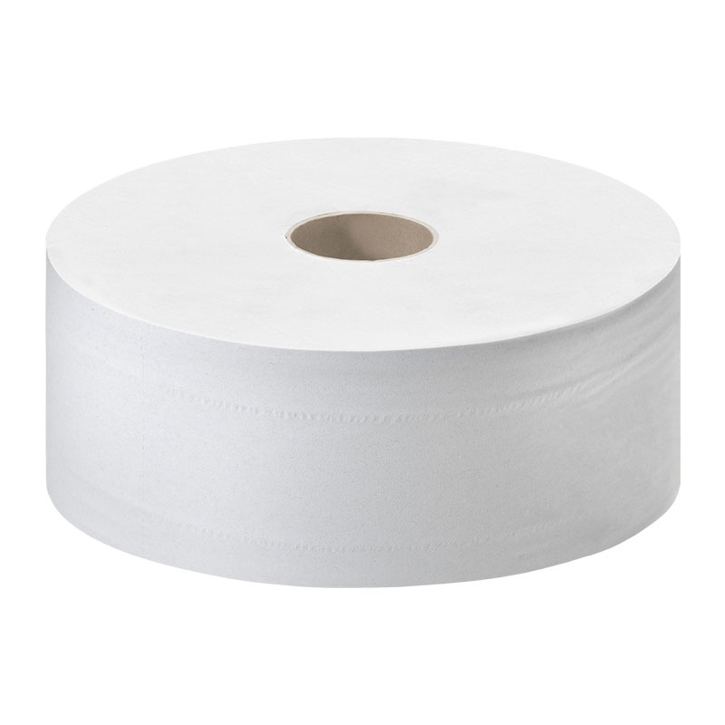 Jumborolle Toilettenpapier 2-lagig weiß Ø 26cm