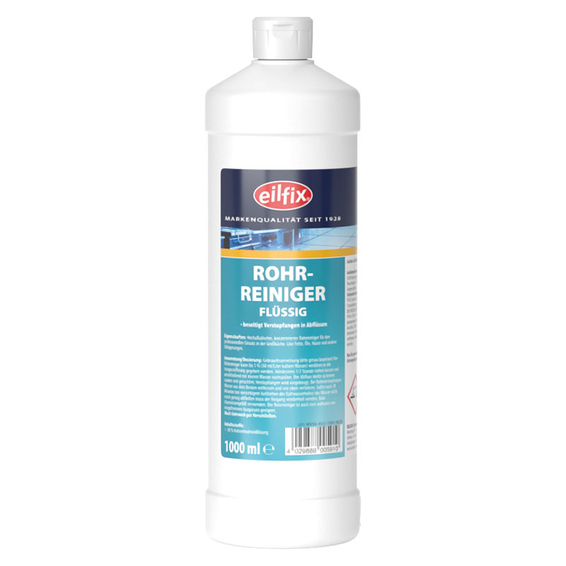 Rohrreiniger flüssig eilfix 1000 ml Flasche - 12 Stück pro Karton