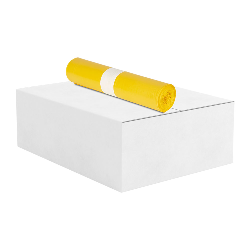 Müllsäcke 120 Liter gelb LDPE 70 x 100 cm Typ 60 Karton mit 250 Stück