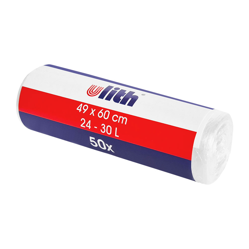 Müllbeutel 30 Liter 49 x 60cm transparent Karton mit 2000 Stück