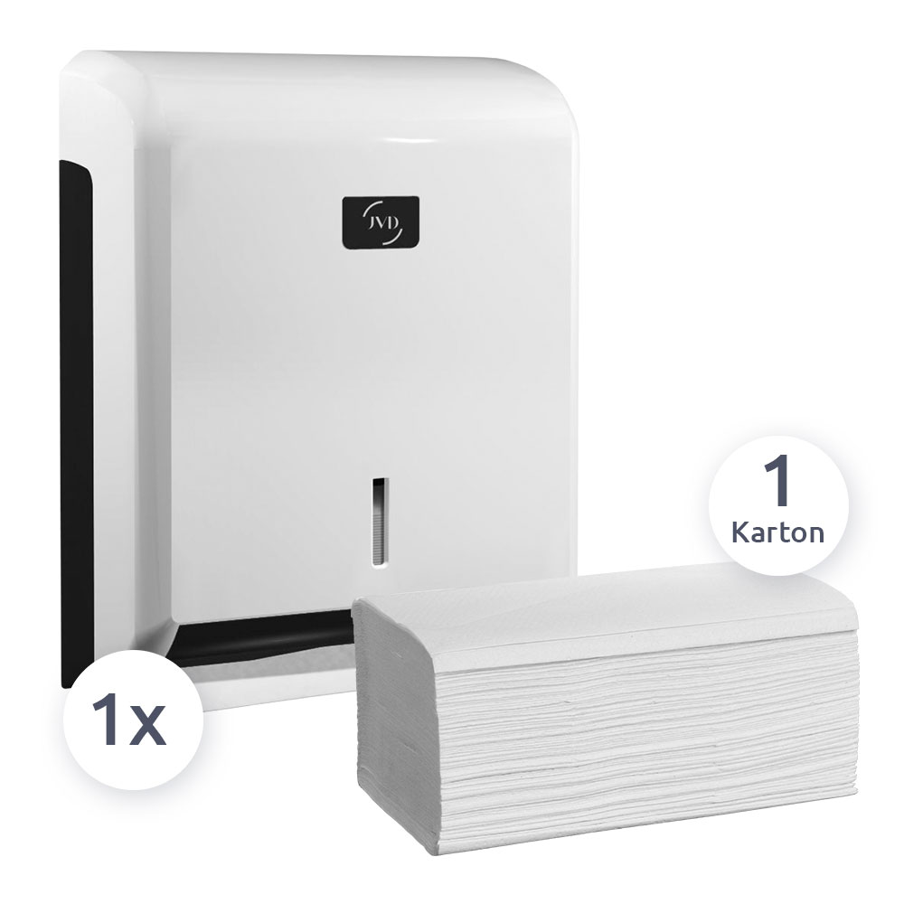 Hygiene-Bundle SP203 - Falthandtuch + Spender Hygiene-Bundle SP203 - Falthandtuch + Spender