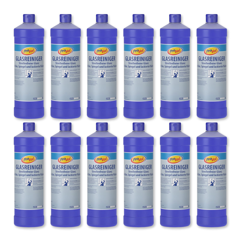 Glasreiniger ProVal 1000 ml Flasche Karton mit 12 Stück