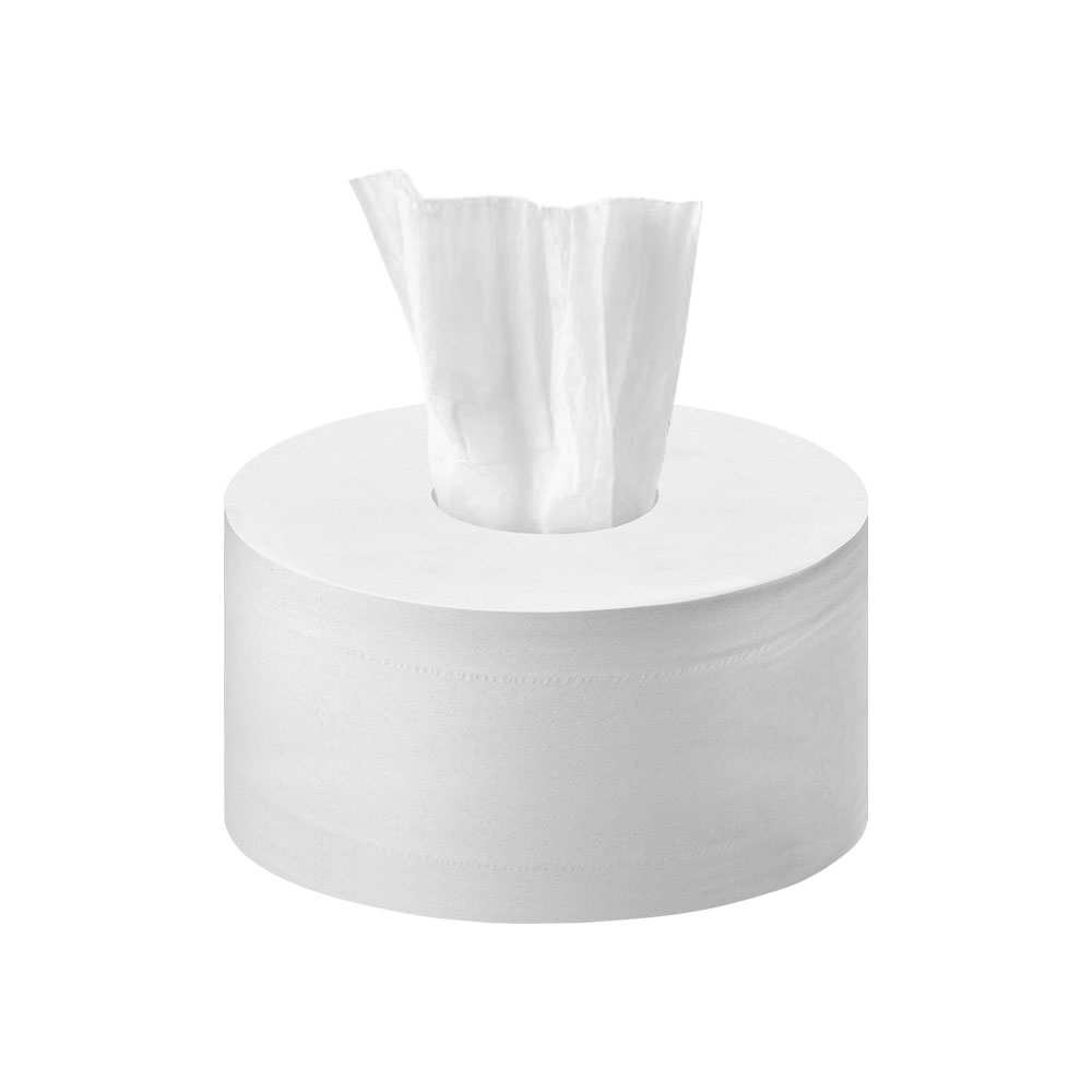 Jumborollen Toilettenpapier Innenabzug 2-lagig Zellstoff hochweiß Ø 18,5cm 200m pro Rolle - Palette (36 VE)