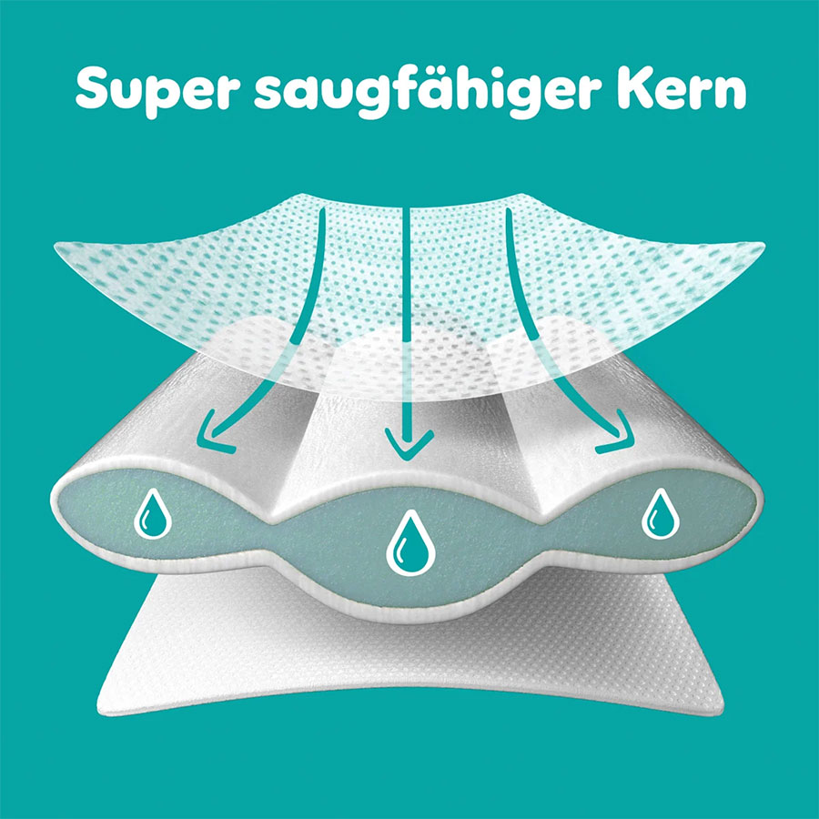 Pampers Baby Dry Windeln Größe 6 (13-18 kg) 124 Stück