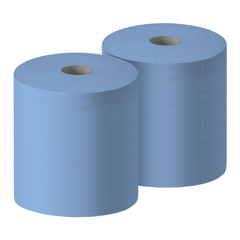Putzrollen 2-lagig blau 36cm x 31cm 1000 Blatt pro Rolle