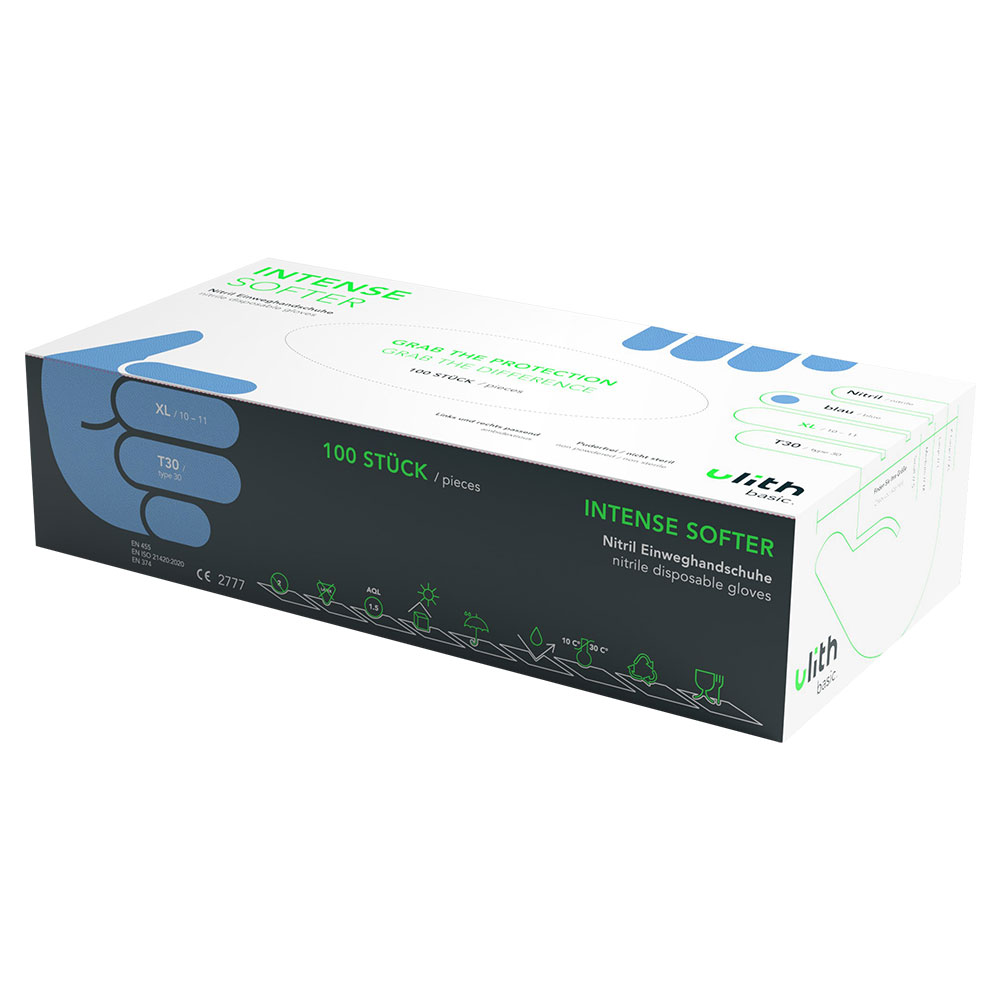 Nitril Handschuhe blau Ulith 10 Boxen a 100 Stück Größe S Nitril Handschuhe blau Ulith 10 Boxen a 100 Stück Größe S
