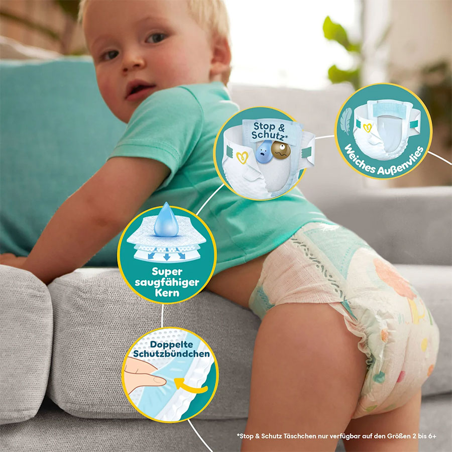 Pampers Baby Dry Windeln Größe 5 (11-16 kg) 144 Stück