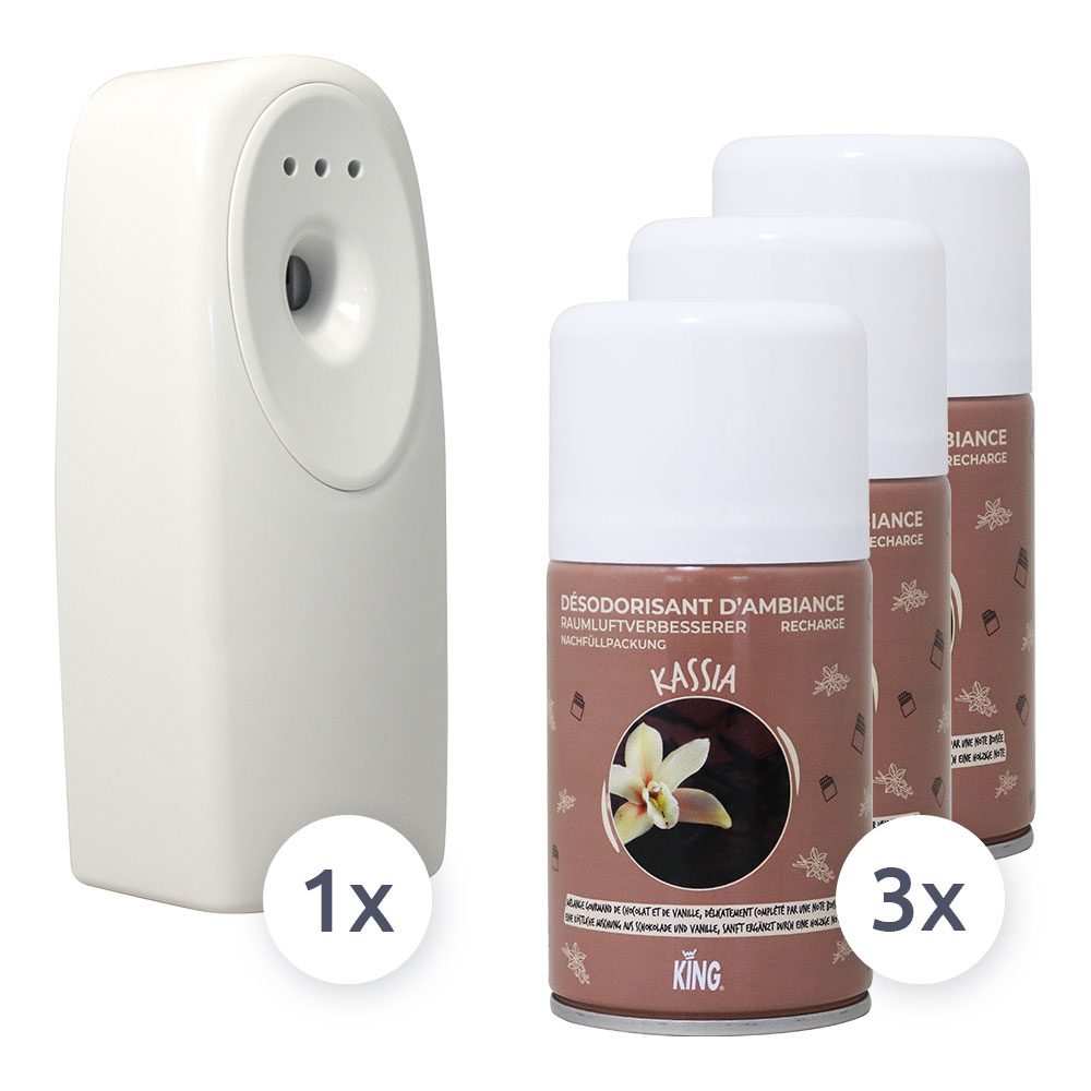 Hygiene-Set SP205 - King Spender + 3 Nachfüllkartuschen Kassia