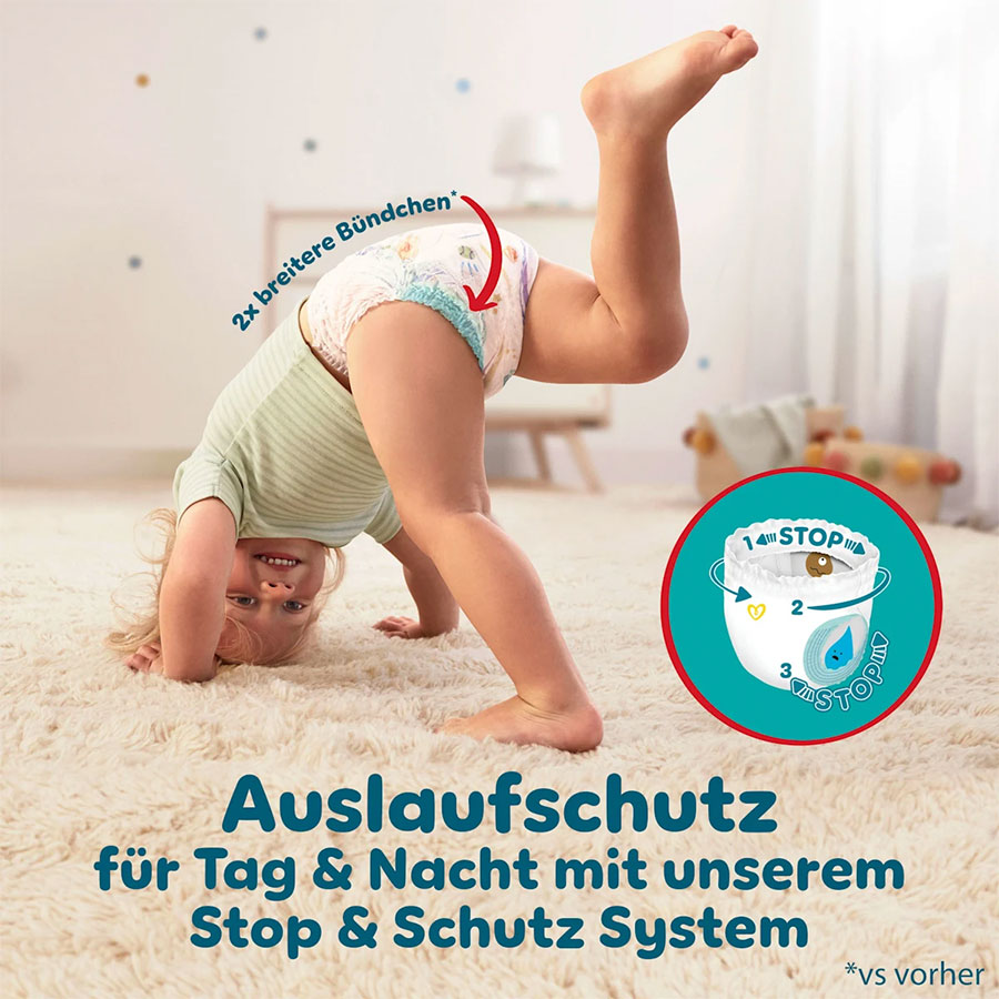 Pampers Baby Dry Pants Extra Large Größe 7 (17+ kg) 72 Stück