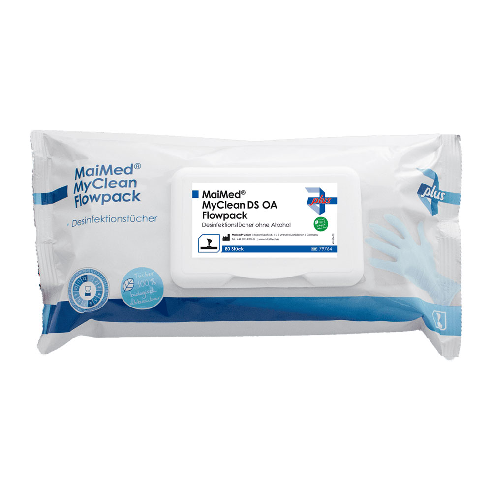 Desinfektionstücher MyClean DS OA Flowpack 12 x 80 Tücher Desinfektionstücher MyClean DS OA Flowpack 12 x 80 Tücher