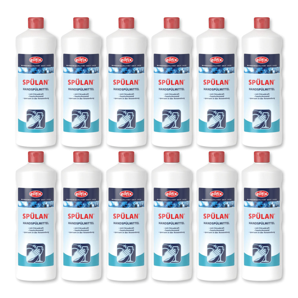 Handspülmittel eilfix Spülan Citruskraft 1000 ml Flasche - 12 Stück pro Karton
