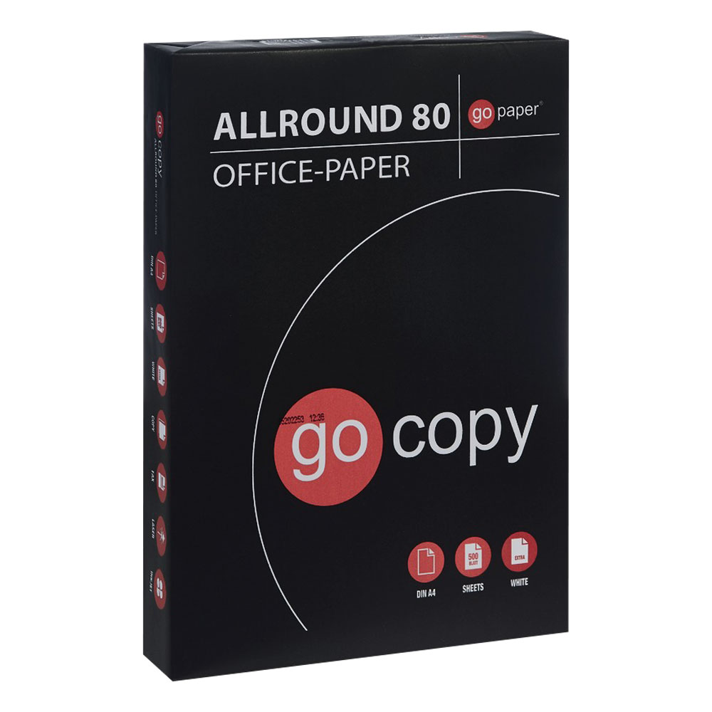 Kopierpapier go copy Allround 80 Din A4 75g/m² 5x500 Blatt