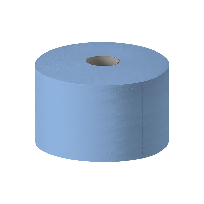 Putzrollen 2-lagig Zellstoff blau 22x36cm 1000 Blatt - Palette (30 VE)