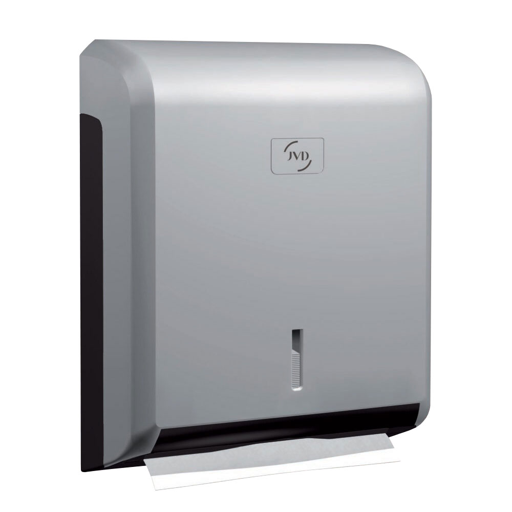Falthandtuchspender ZZ/V-Falz JVD metallgrau Falthandtuchspender ZZ/V-Falz JVD metallgrau
