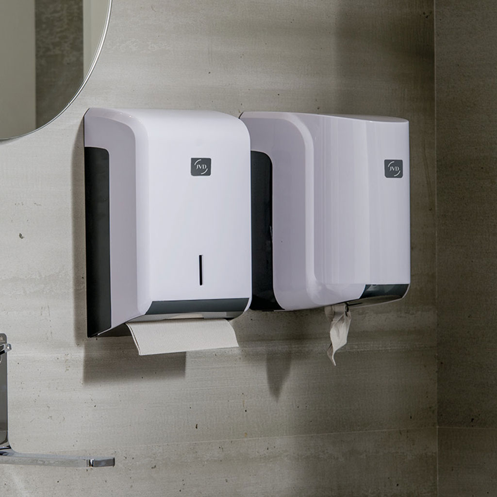 Hygiene-Set SP201-W - 2 Spender + 6 Handtuchrollen Hygiene-Set SP201-W - 2 Spender + 6 Handtuchrollen