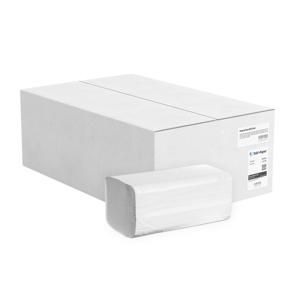 Falthandtücher 1-lagig C-Falz Recycling grau 25x31cm - 3600 Blatt Falthandtücher 1-lagig C-Falz Recycling grau 25x31cm - 3600 Blatt