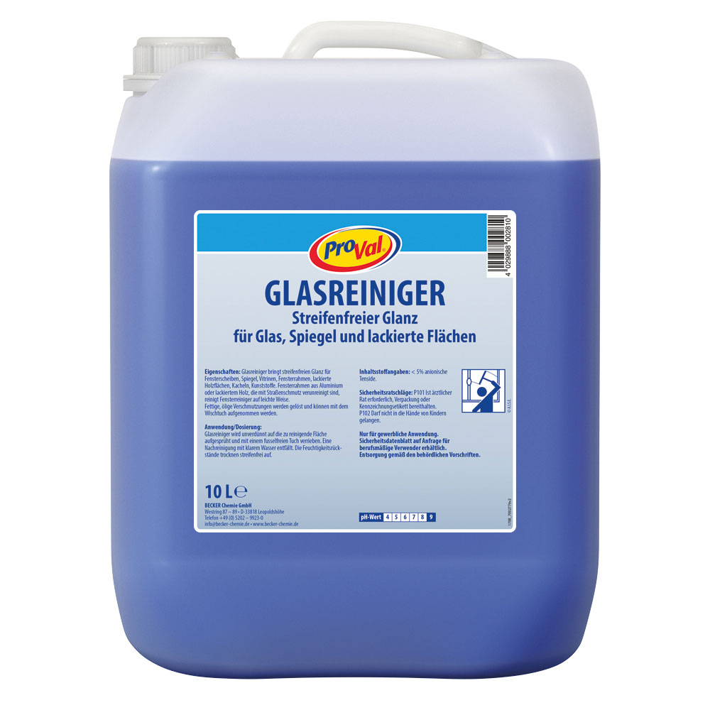 Glasreiniger ProVal 10 Liter Kanister Glasreiniger ProVal 10 Liter Kanister