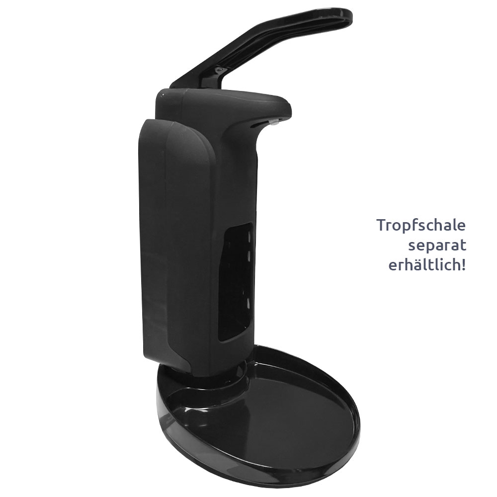 Armhebelspender Schwarz-matt für 500 / 1.000 ml Euroflaschen Armhebelspender Schwarz-matt für 500 / 1.000 ml Euroflaschen