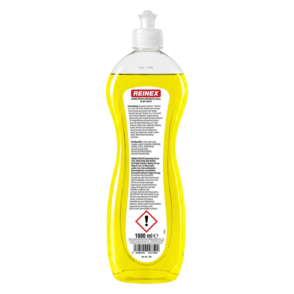 Ultra-Fix Spülmittel REINEX 1000ml - 12 Flaschen pro Karton