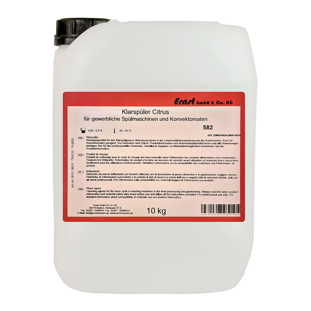 Klarspüler Ernst Citrus für Gewerbespülmaschinen 10 kg Kanister