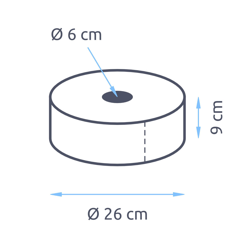 Jumbo Toilettenpapier Paperblu 2-lagig Zellstoff hochweiß Ø 26cm 360m pro Rolle - 6er Pack Jumbo Toilettenpapier Paperblu 2-lagig Zellstoff hochweiß Ø 26cm 360m pro Rolle - 6er Pack