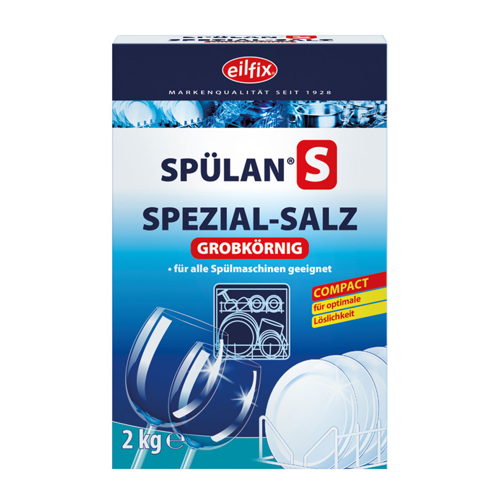 Spülan S - Spezialsalz Becker grobkörnig - 6 x 2 Kg Faltschachtel