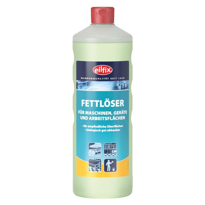 Fettlöser eilfix 1000 ml Flasche - 12 Stück pro Karton Fettlöser eilfix 1000 ml Flasche - 12 Stück pro Karton
