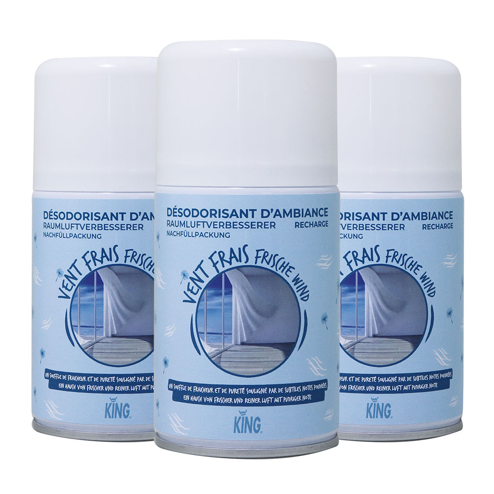 Hygiene-Set SP205 - King Spender + 3 Nachfüllkartuschen Frischewind