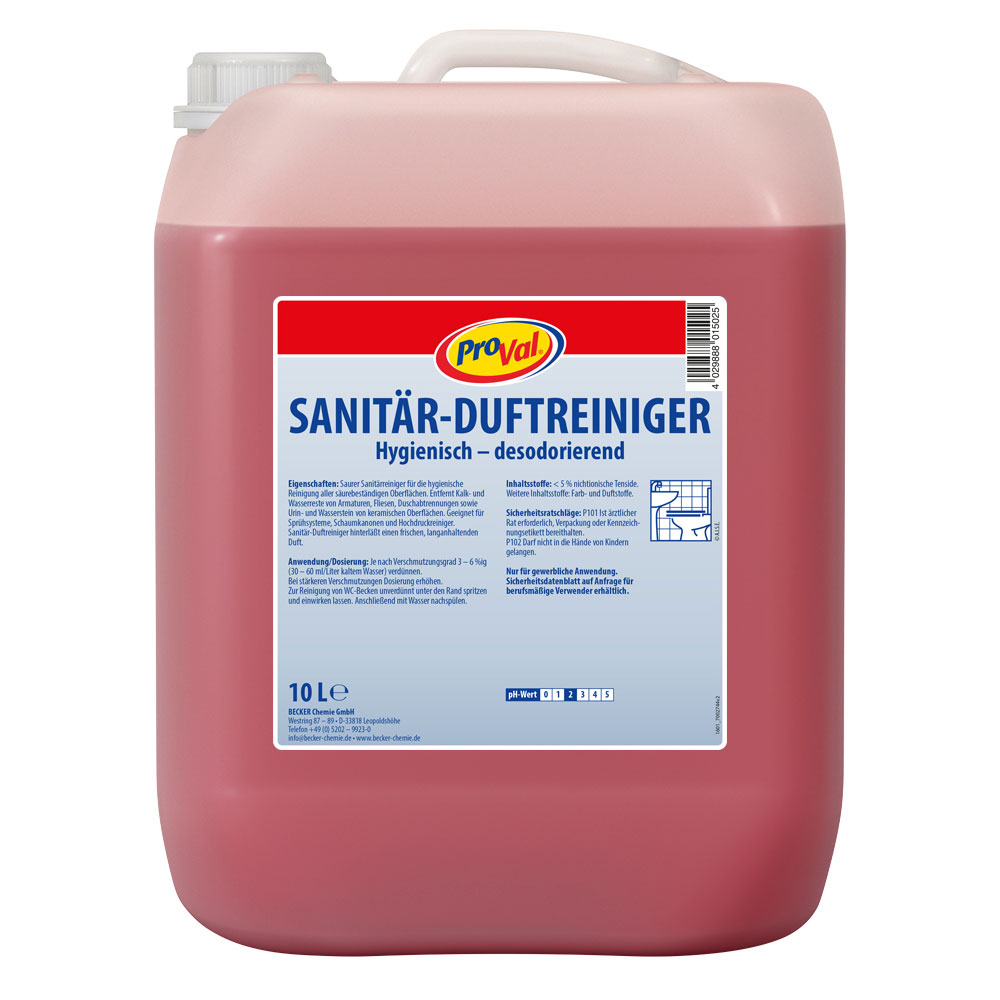 Sanitär-Duftreiniger ProVal 10 Liter Kanister Sanitär-Duftreiniger ProVal 10 Liter Kanister